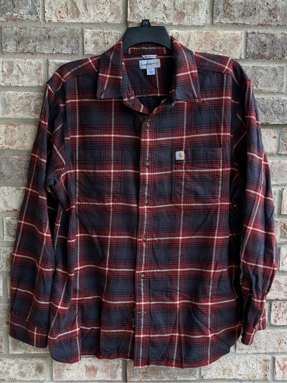 🍒💣 Carhartt plaid flannel